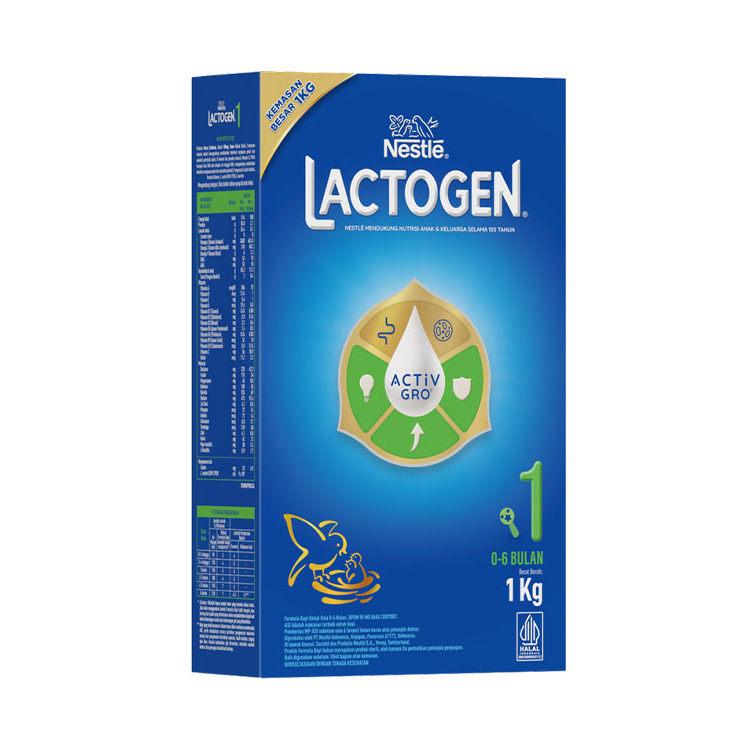 Lactogen 1 Activ Gro - Susu Bayi Usia 0 - 6 Bulan