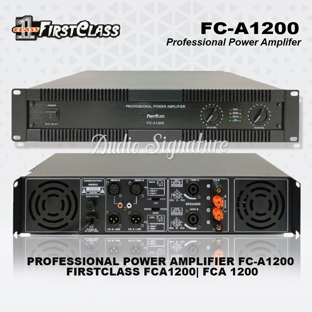 Power Amplifier FIRSTCLASS FCA1200 | FC A1200 | FC A 1200 Original