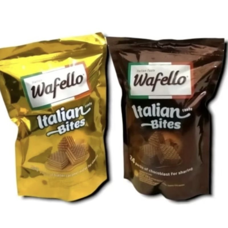 

Wafello italian taste bites 10 multipack krim karamel coklat 10bungkus