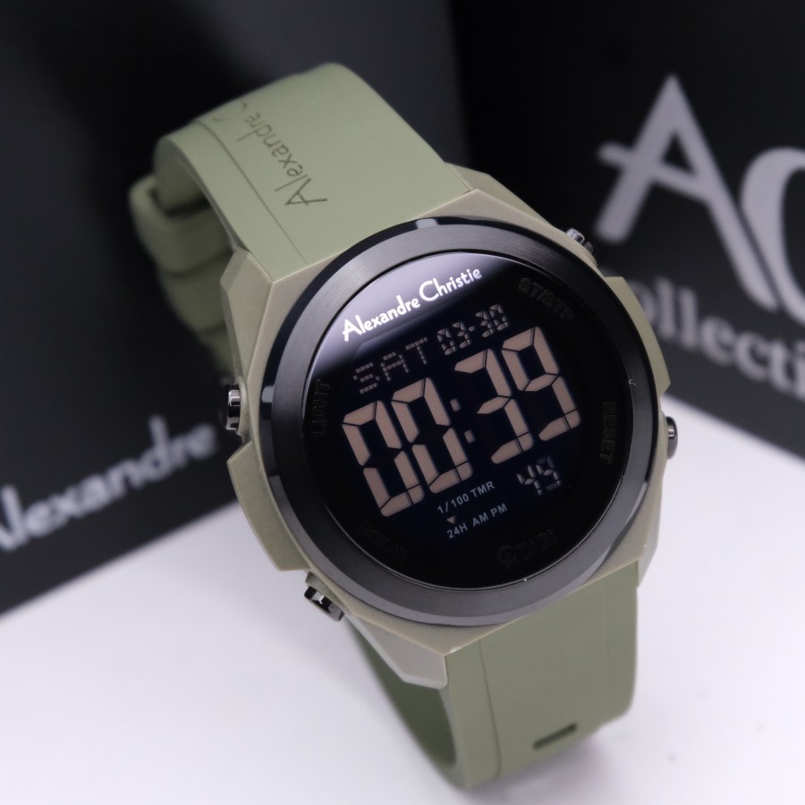 (Best) JAM TANGAN PRIA ALEXANDRE CHRISTIE AC 9371 AC9344 / AC 9342 / 9388BLACK SILICON SERIES