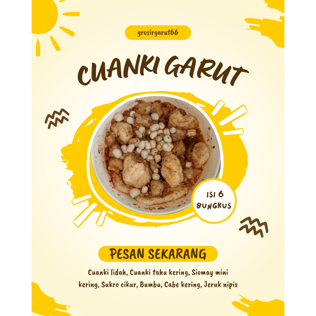 

CUANKI 6 BUNGKUS / CUANKIE / CUANKIE PAKETAN / CUANKI GARUT