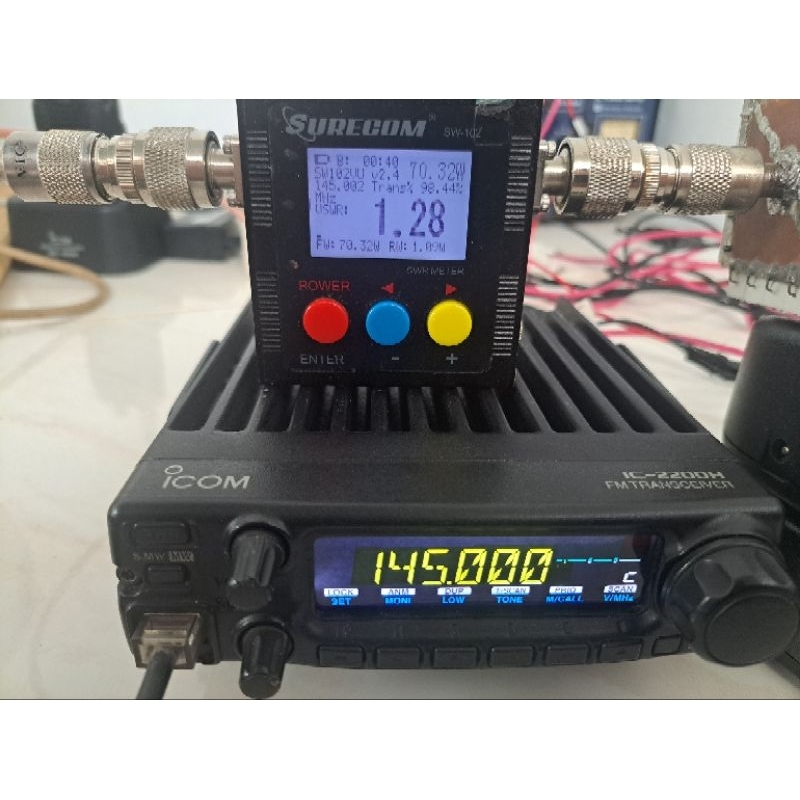 RADIO RIG ICOM 2200H BLACK KONDISI NORMAL