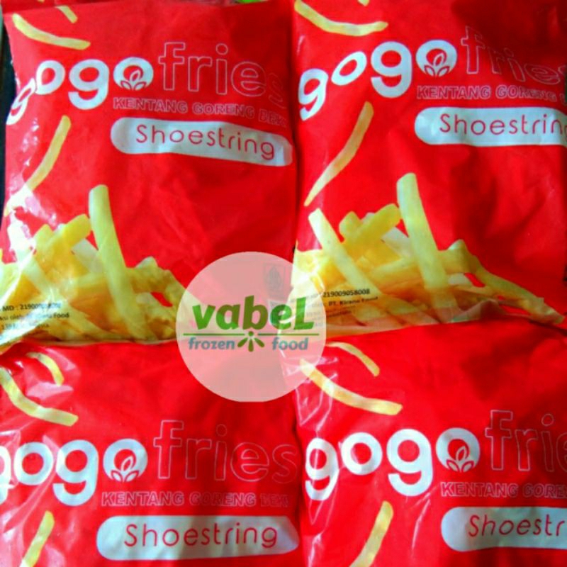 

Kentang goreng french fries shoestring Gogo 1kg