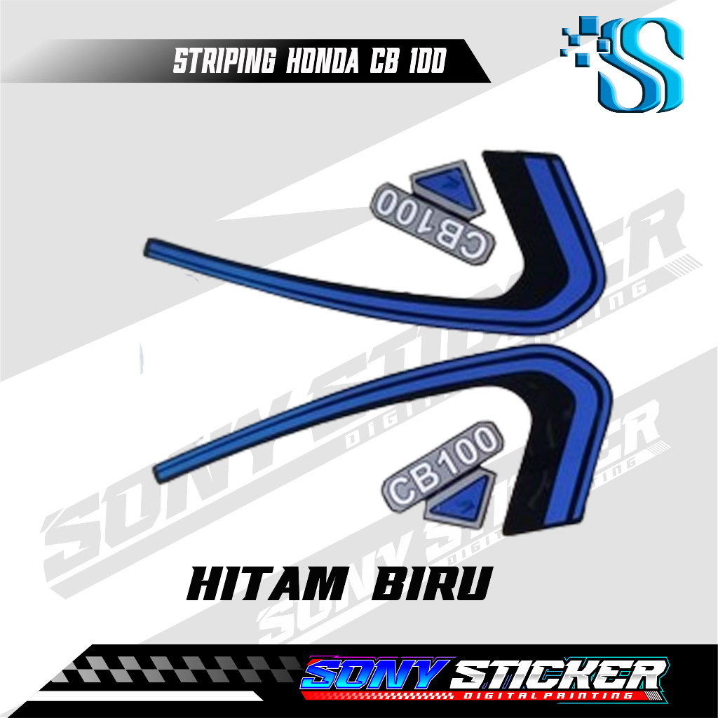 Stiker List Body Motor CB 100  / Striping Standar Honda CB 100 / Striping Murah Dan Lengkap