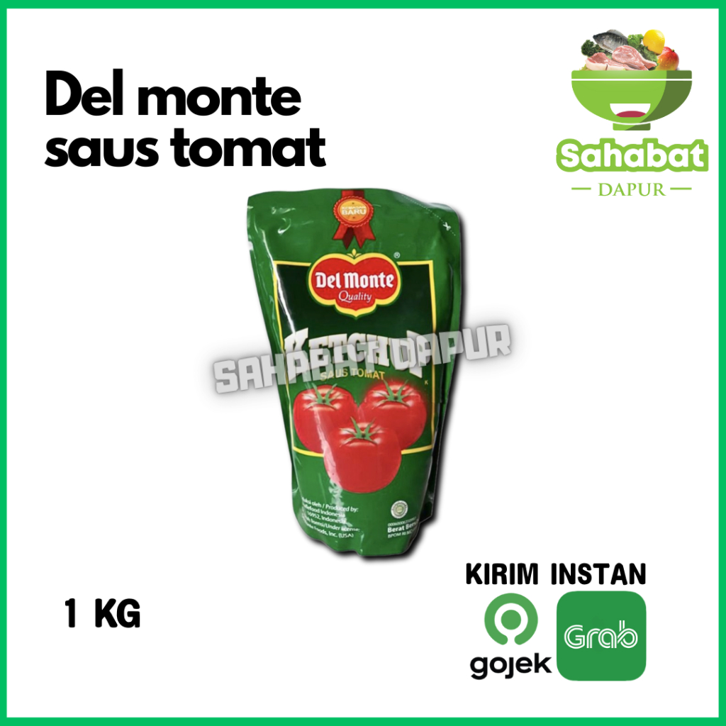 

Saus Tomat Del Monte Kemasan 1kg (Refill) - SAHABATdapur