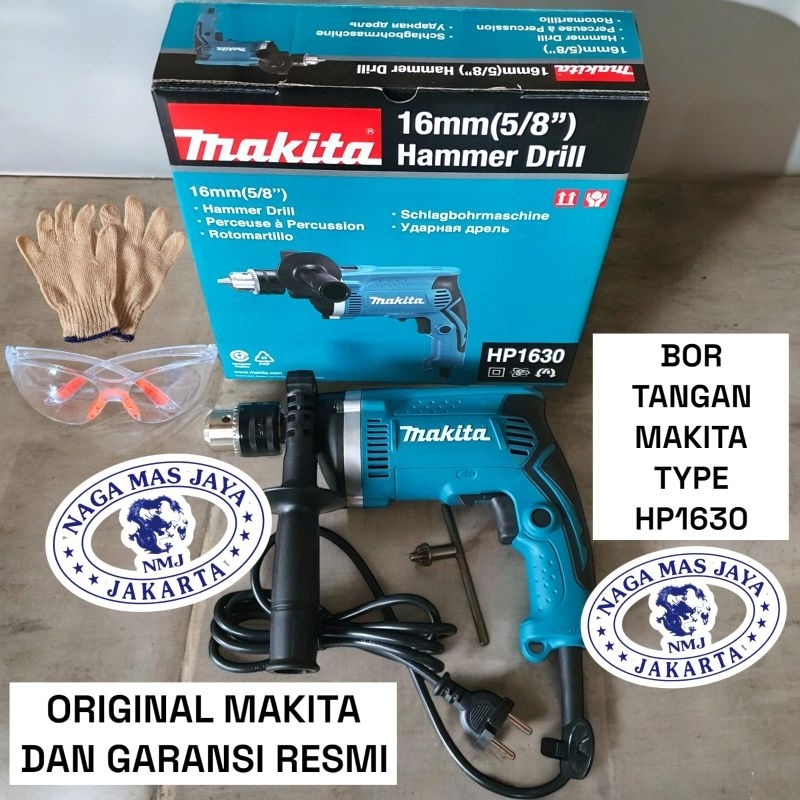BOR TANGAN MAKITA HP1630 / IMPACT DRILL MAKITA HP1630 / BOR TANGAN 13MM MAKITA HP 1630