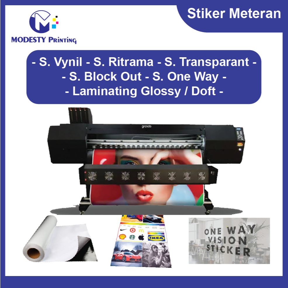 

CETAK STIKER METERAN / MURAH / FREE DESIGN