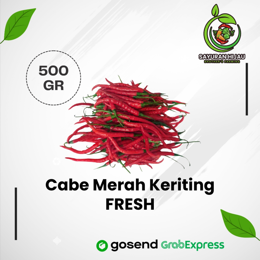 

Cabe Merah Keriting Super Fresh Berkualitas 500 Gr