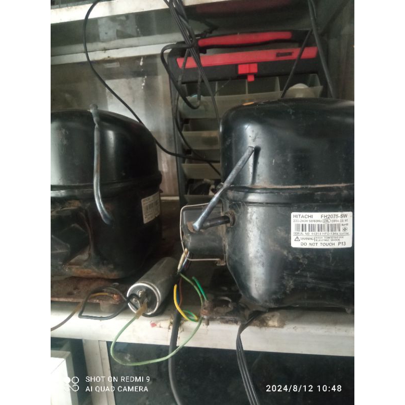 kompresor kulkas Hitachi 1/4 pk fl2075 sw