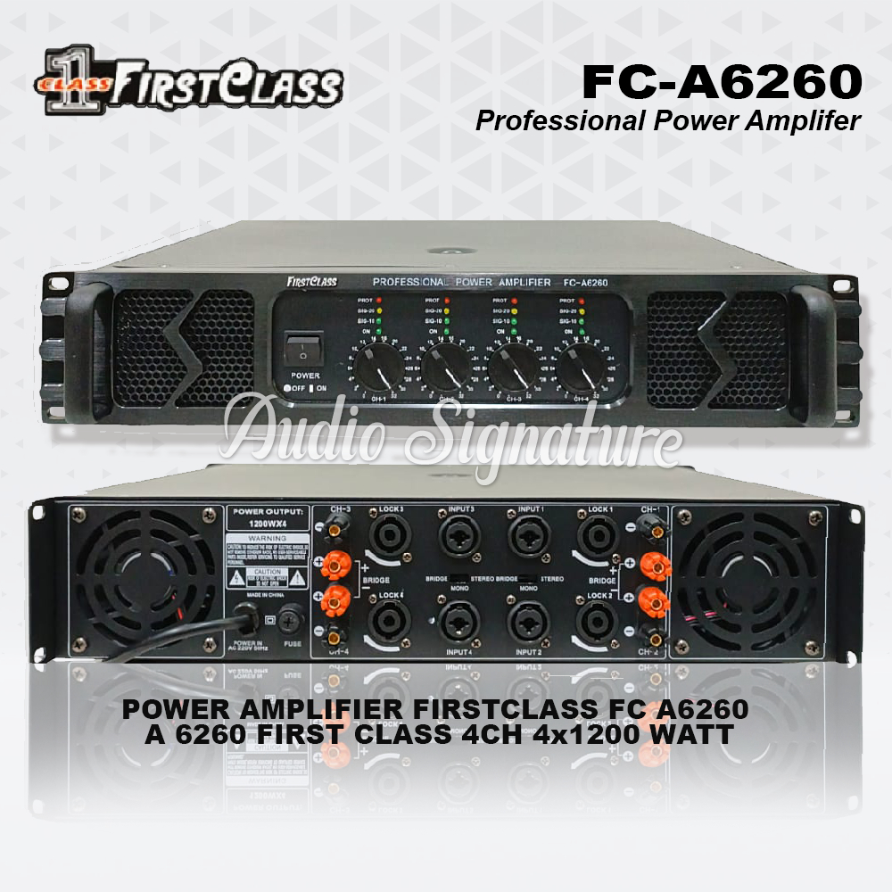 Power Amplifier FIRSTCLASS FCA6260 | FC A6260 | FC A 6260 Original