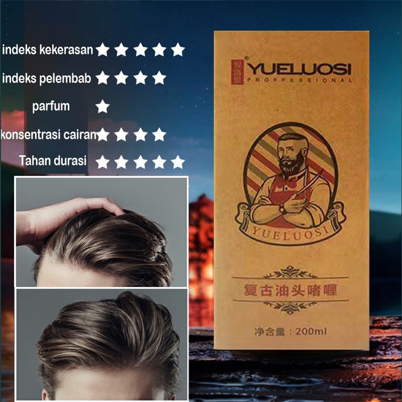FGD gel rambut cair pria menghasimenata rambut minyak rambut tidak lengket tidak berminyak gel