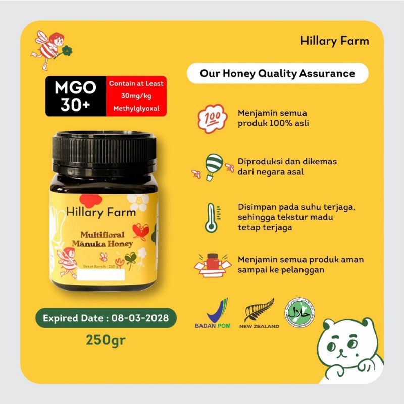 

Hillary Farm - Multifloral Manuka Honey | Madu