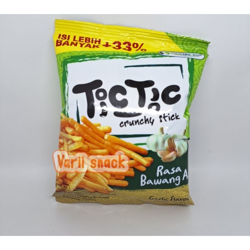 

Tic Tic Crunchy Stick Rasa Bawang / pedas 1 Renceng 10 pcs