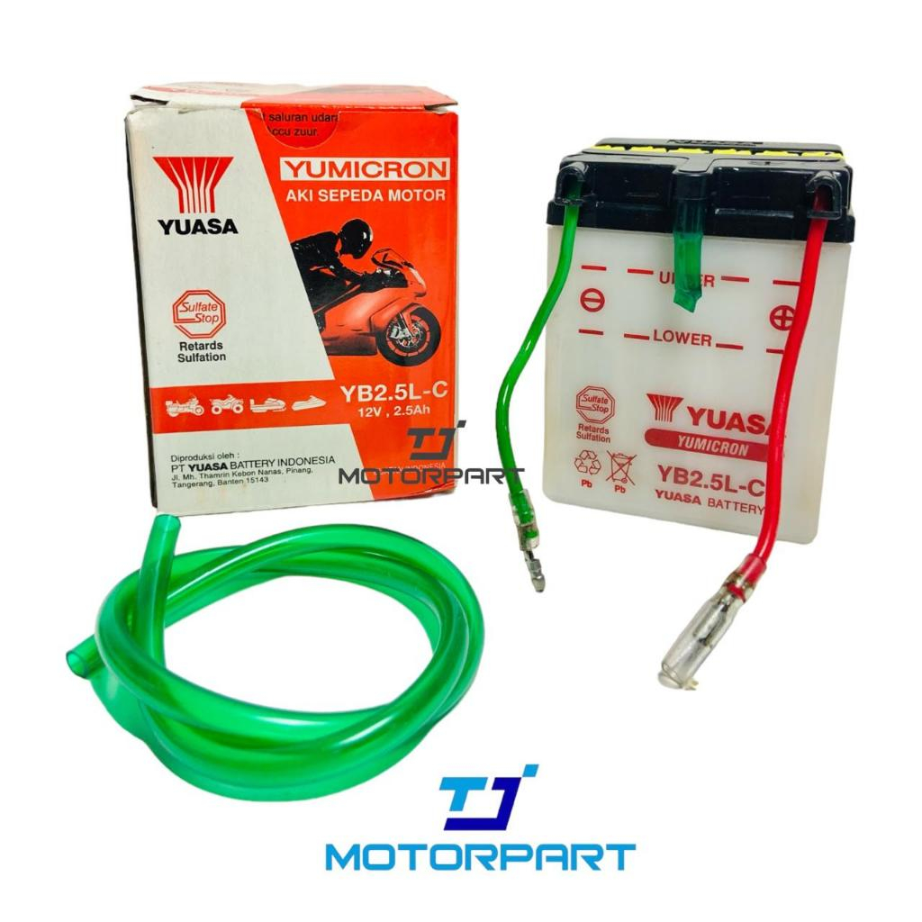 Aki YUASA Basah YB2.5L-C Untuk GL Pro 100% Original