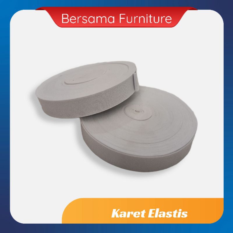 Karet elastis/Ruber Elastis/ Karet celana/karet pinggang kualitas 1/elastis 2,5cm