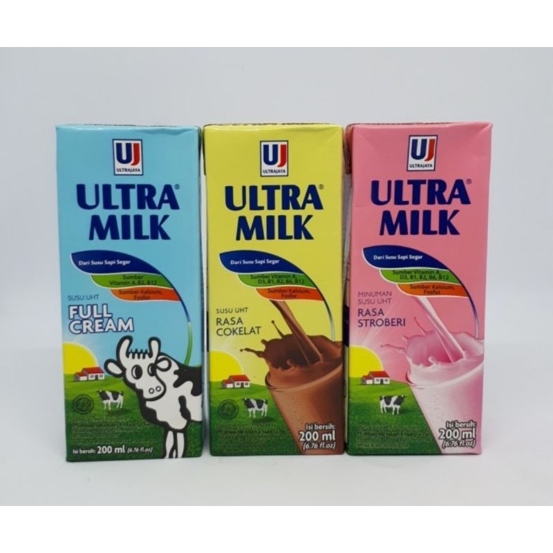 

( Promo)Susu UHT Ultra Milk ~Netto 200ml