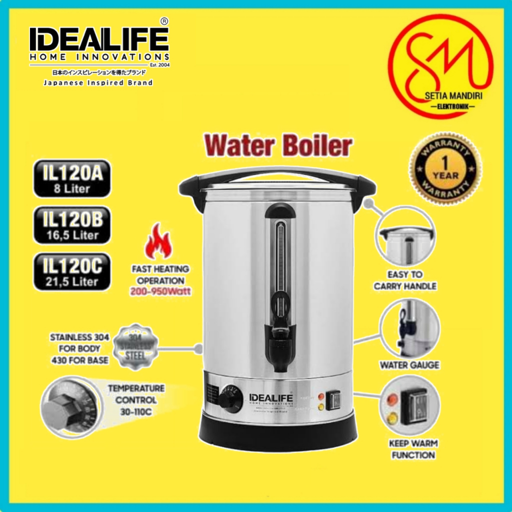 IDEALIFE Water Boiler 8 Liter IL-120A