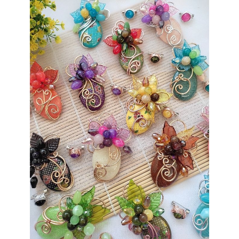 Bros wire Liona: handmade bros buket bunga souvenir etnik