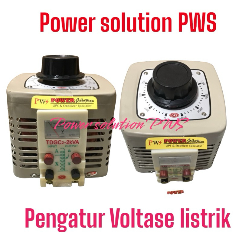 Oki Slide Regulator 2000 Watt Stabilizer Manual model putar Dari 0 s/d 250 Volt 2000w / Alat Pengatu