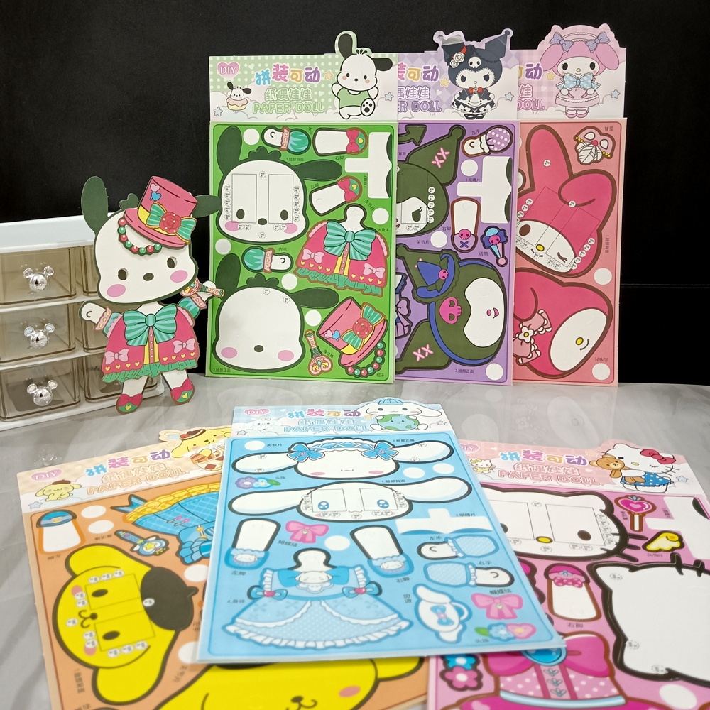 Barang Barong Mainan DIY Paper Doll Sanri* Boneka Kertas