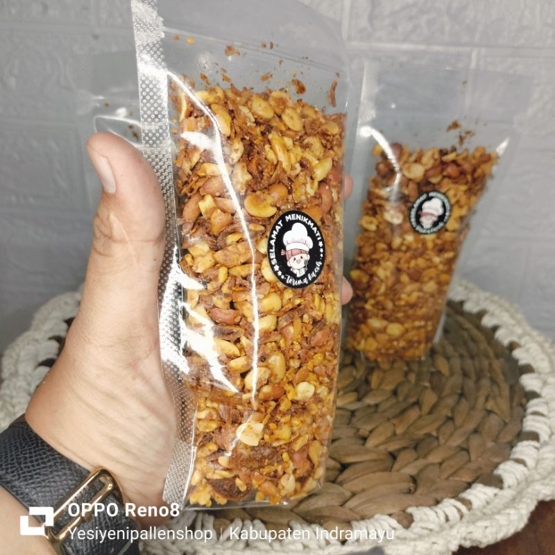 

Lauk Makan Uyah Tunu Kacang bawang khas indramayu pedas original