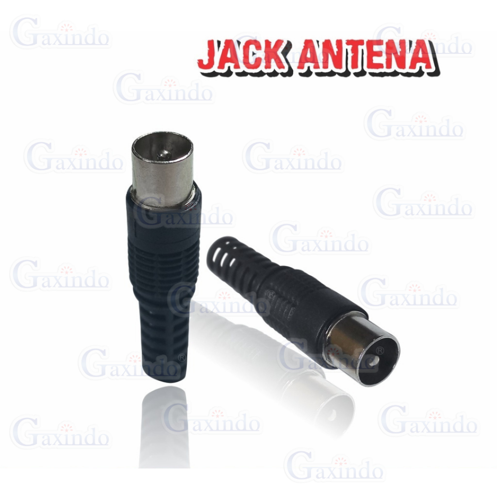 jack antena hitam, konektor antena TV, jack antena male, konektor RF male, adaptor kabel TV, konekto