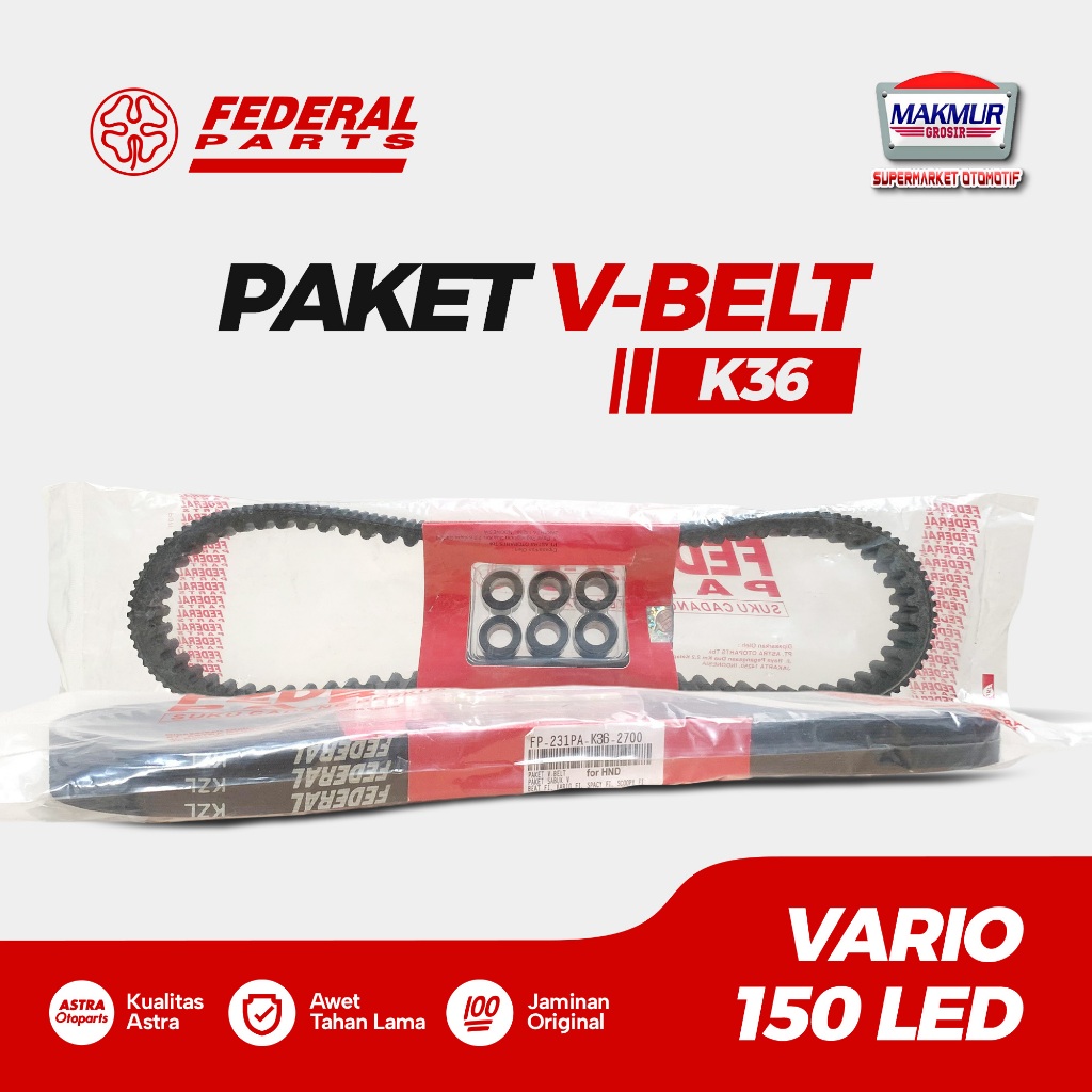 PAKET V-Belt Vanbelt Vario 150 New/LED Original (K36)