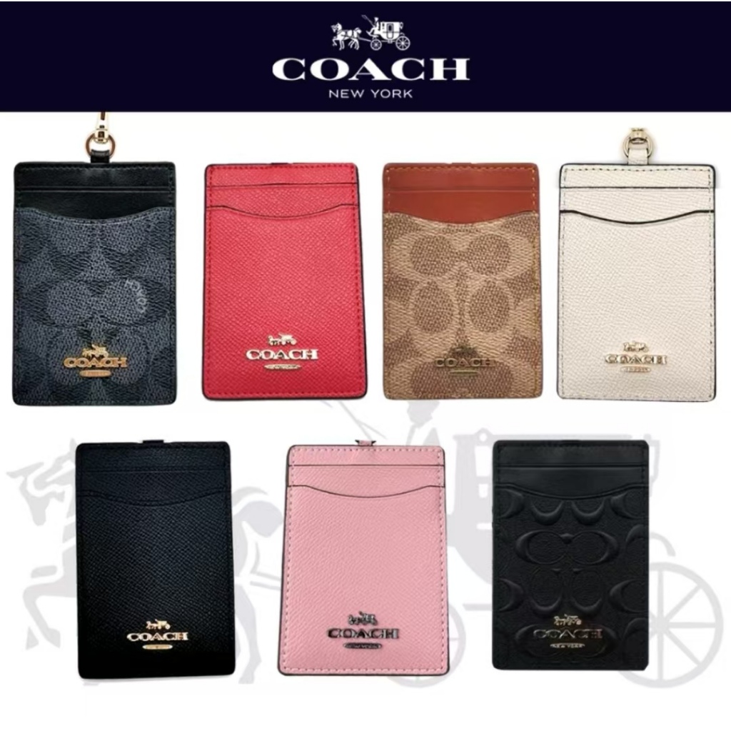 

Coach Lanyard ID Work Permit Holder ID card Embossed Printed Tempat kartu identitas Card Holder Lanyard ID Card Card Holder Lanyard