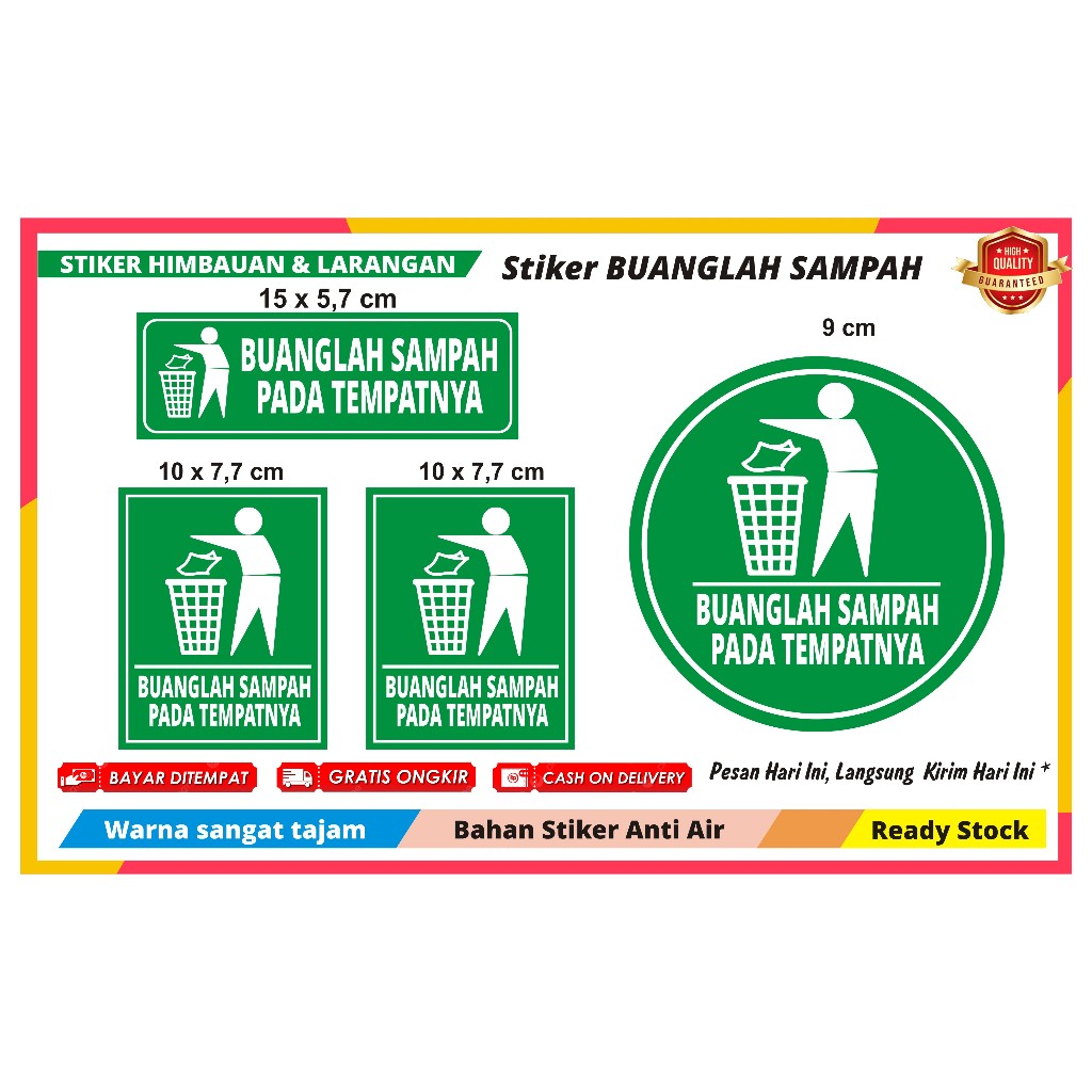 

STIKER BUANGLAH SAMPAH PADA TEMPATNYA