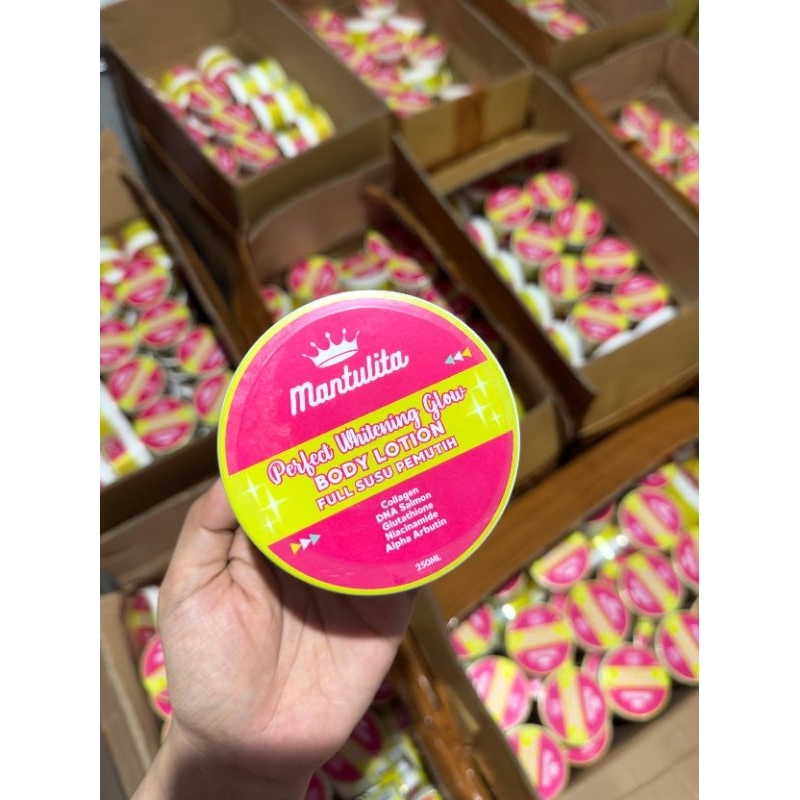 PERFECT WHITENING GLOW BODY LOTION MANTULITA / BODY LOTION EKONOMIS MANTULITA / HB EKO MANTULITA BPO