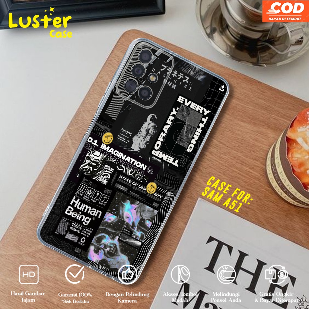 Case SAMSUNG A51 Casing SAMSUNG A51 Motif GRAFITY NASA - Softcase Premium - Case Hp - Casing Hp - Ca