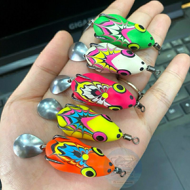 Beli 3 bonus snep, SOFROG umpan pancing ikan gabus, sofrog umpan mainan/ umpan tipu ukuran 3.5cm,