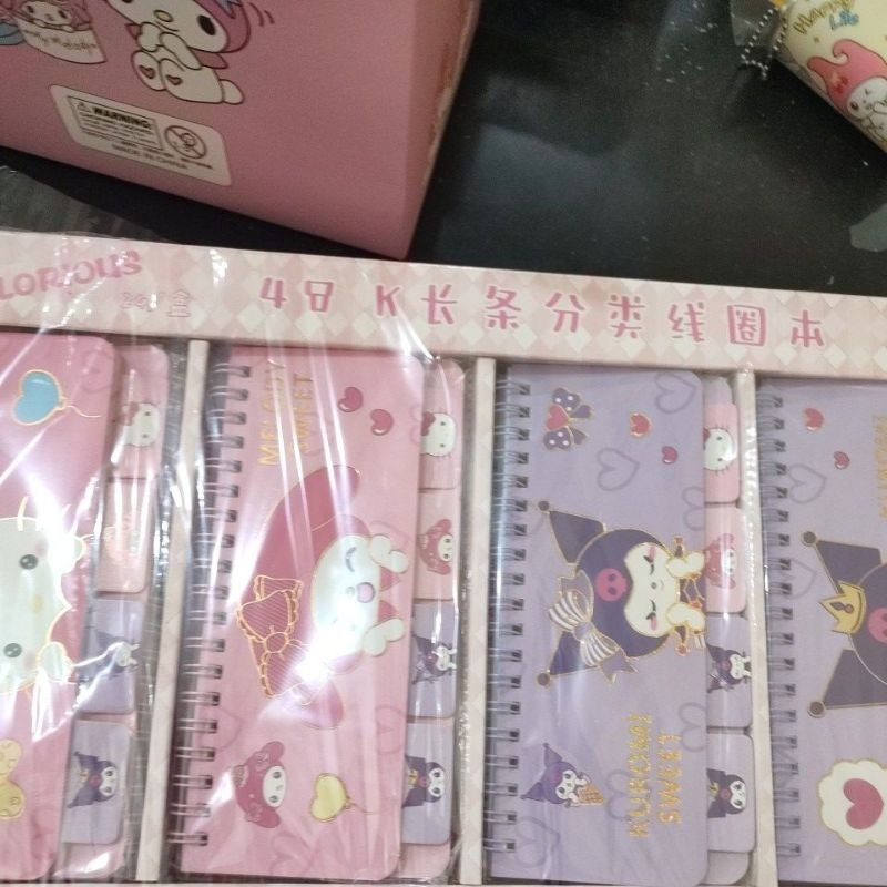 

1 BOX JOURNAL SET SANRIO ISI 24