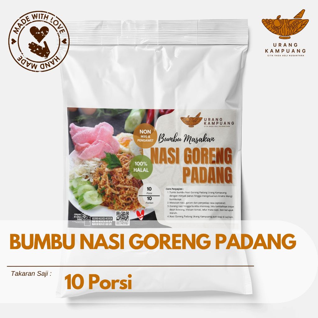 

URANG KAMPUANG BUMBU NASI GORENG PADANG UNTUK 50 PORSI
