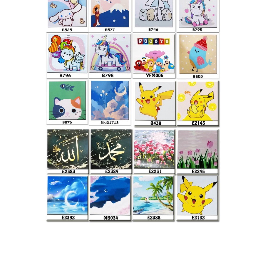 

PERFECT METH PAINTING BY NUMBERS 2X2 PONY CINNAMOROLL SUMIKKO GURASI PIKACHU KALIGRAFI VIEW CUTE LUCU PAINT MEWARNAI PEMANDANGAN
