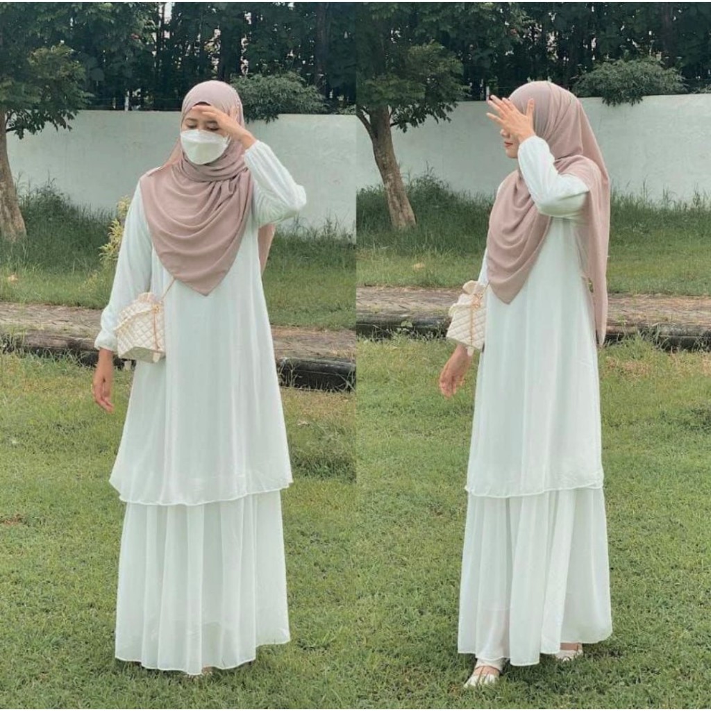 GAMIS MALAYSIA 2 LAYERR TERBARU 2024/GAMIS TERMURAH/ GAMIS CERUTI BABYDOLL PREMIUM/ GAMIS SYAR'I/ GA