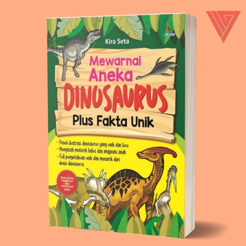 Iyig - Buku Mewarnai Aneka Dinosaurus Fakta Unik/Buku Anak/Buku Dinosaurus