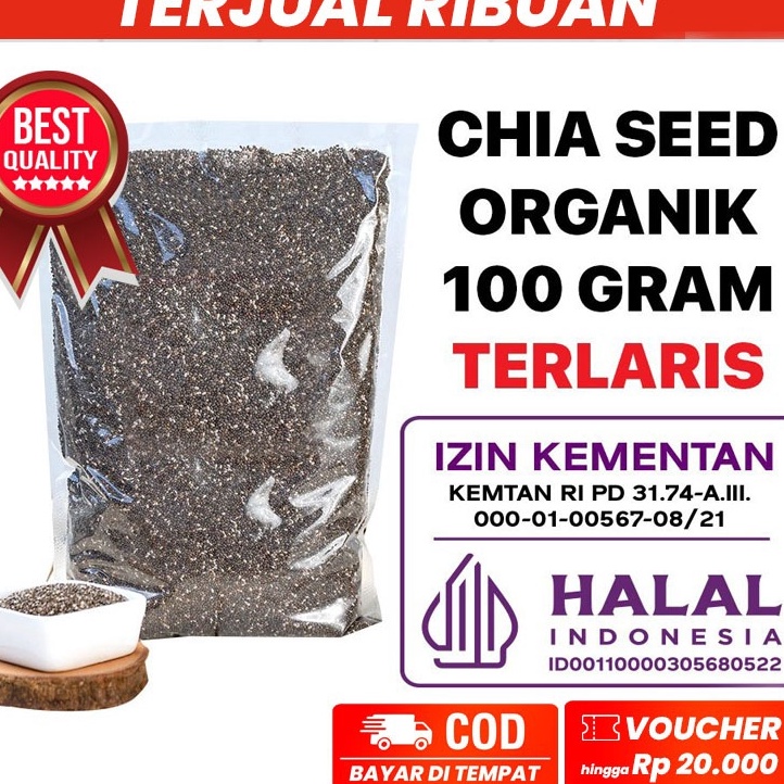 

BELI Organic Chia Seed 1 GRAM Organik