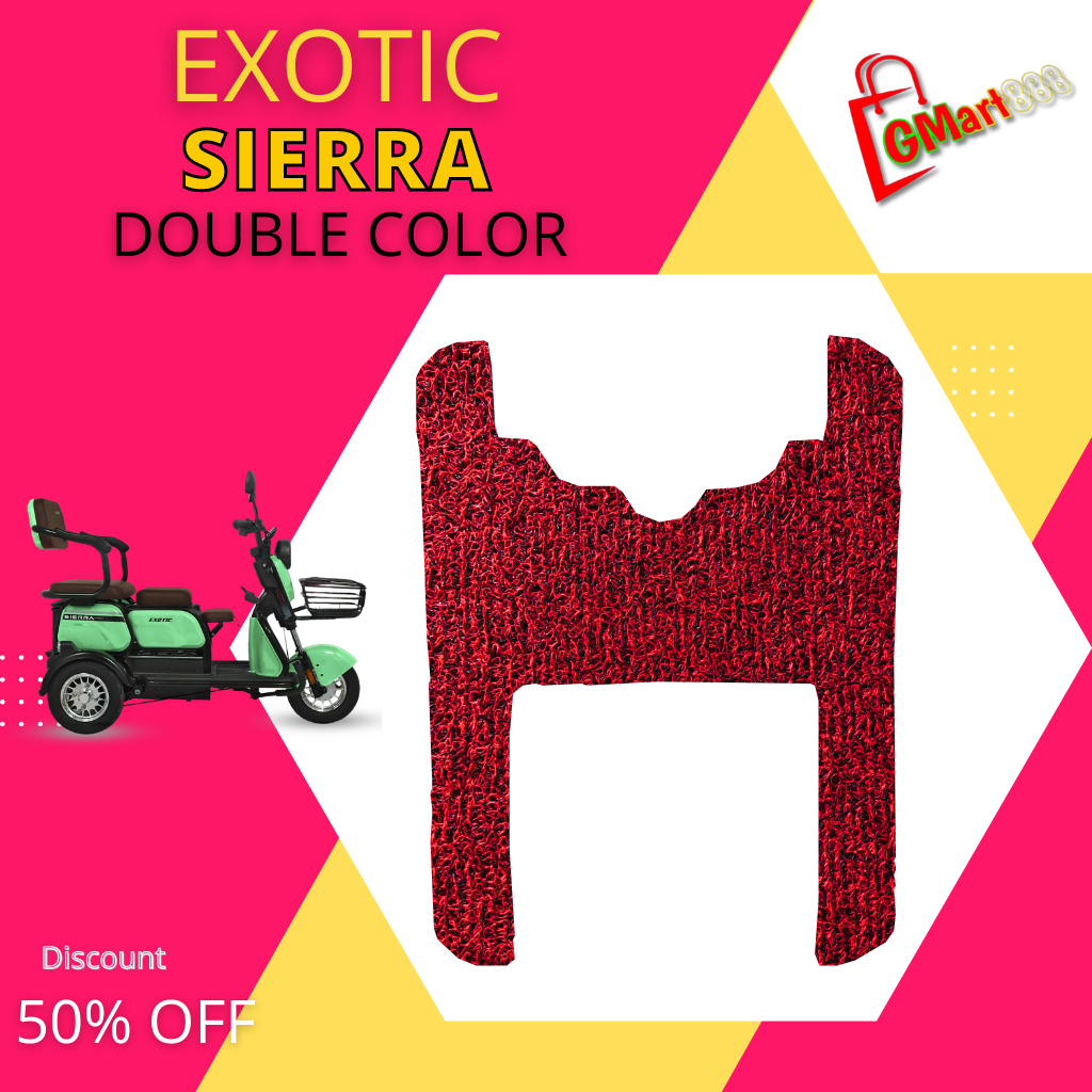 Karpet Sepeda Motor Listrik EXOTIC SIERRA - Double Color MR