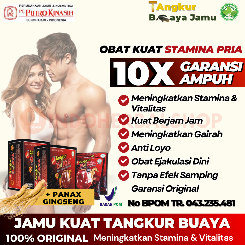 TANGKUR BUAYA JAMU HERBAL KUAT PENAMBAH STAMINA PRIA PERKASA OBAT TAHAN LAMA KEJANTANAN