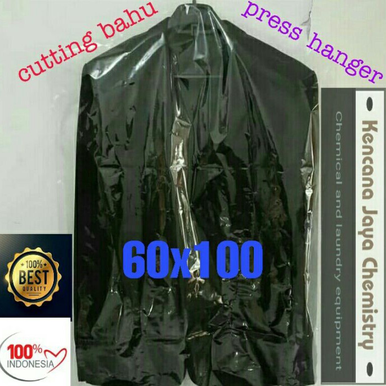 Terbaru Plastik laundry satuan  jas kemeja jaket dan Longdress gamis Plastik model cutting bahu bera