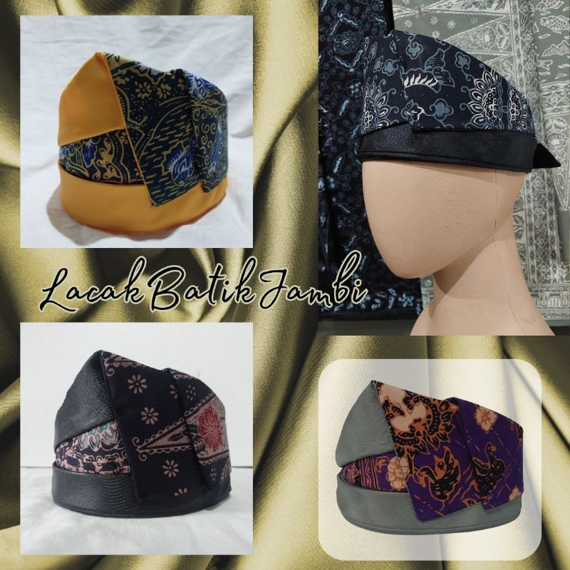 lacak jambi adat ikat kepala pria tanjak jambi varian tersedia ready stok