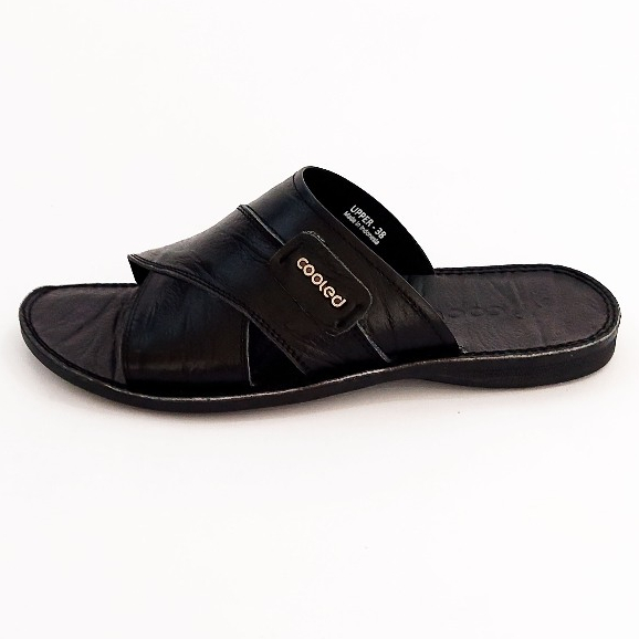 COOLED Sandal Slide Pria Selop Kokop Kulit NH04