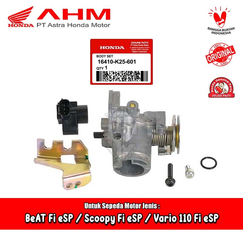 Body Set Sensor TPS Honda BeAT Pop Vario 110 Fi eSP Stater Halus Original AHM 16410-K25-601