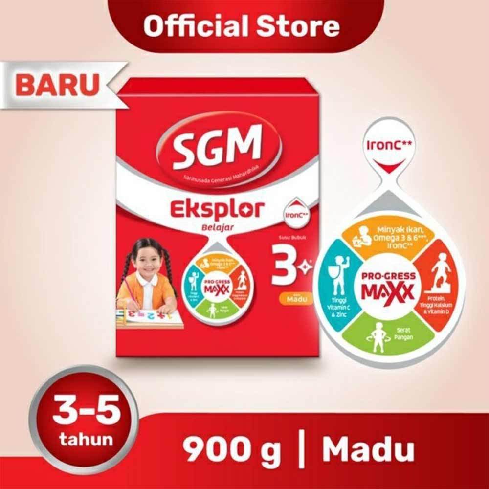 

Sgm Eksplor 3+ Pro-Gressmaxx Madu Susu Pertumubuhan (Belajar) 900G