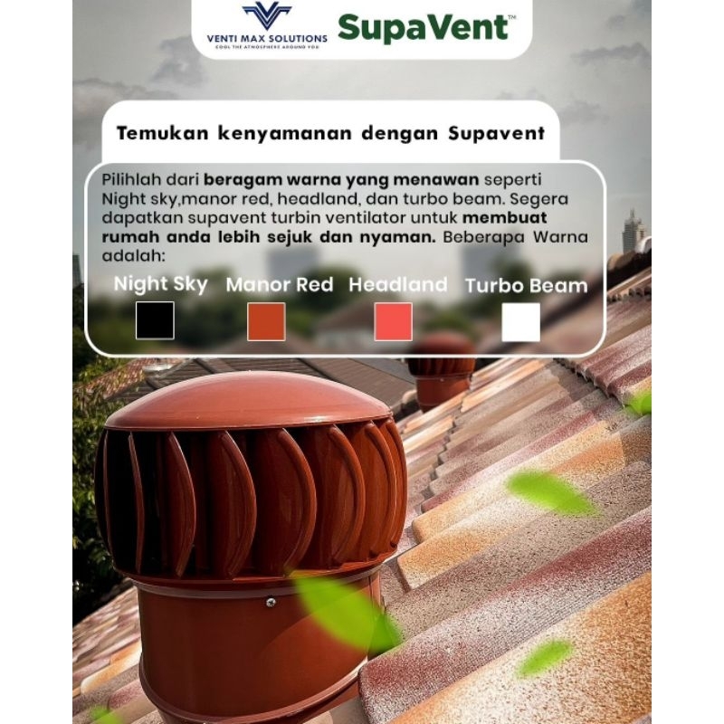 TURBIN VENTILATOR SUPAVENT | ATAP GUDANG | ATAP RUMAH|