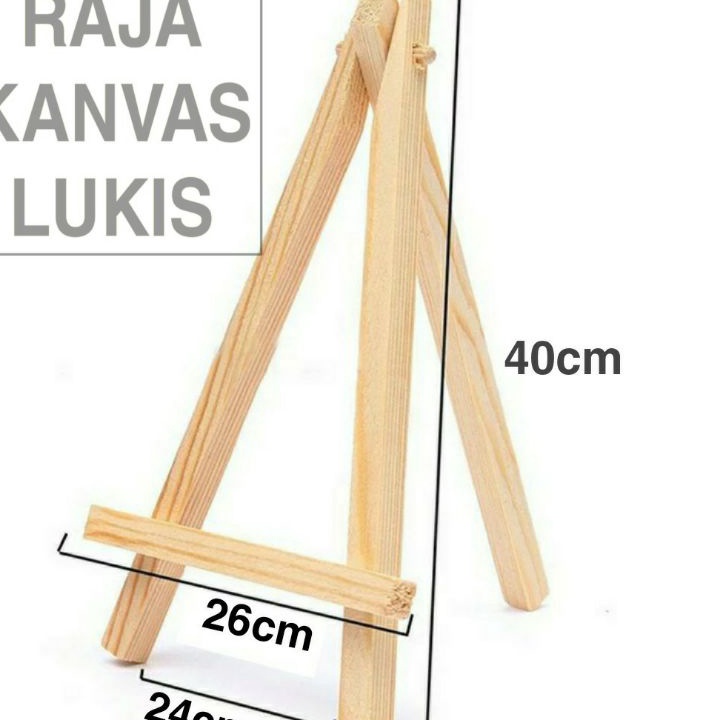 

STOCK MASIH BANYAK Wooden Easel Tripod Stand Kayu Kanvas Lukis 4cm