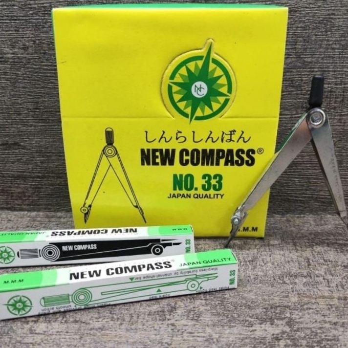 

PROMO BRAND Jangka New Compass no 33 isi pensil isi 24pcs