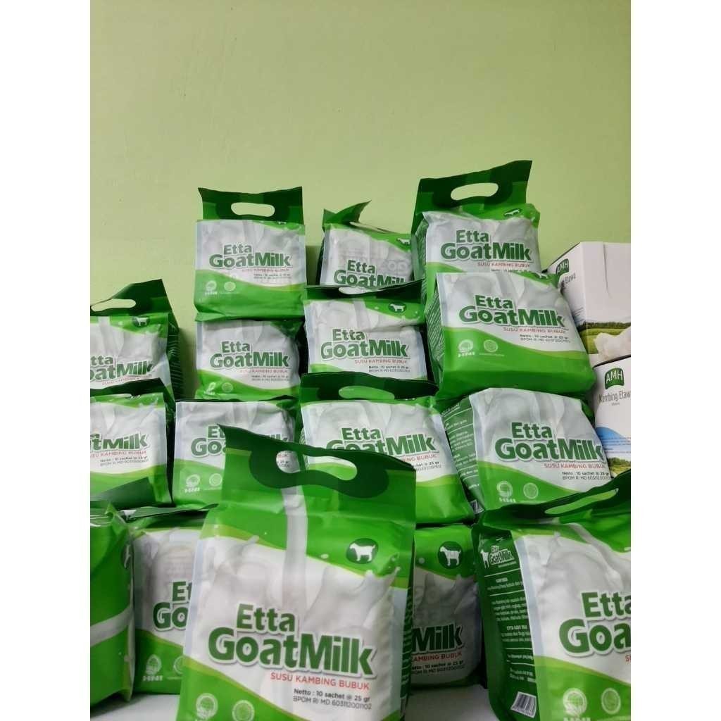 

Etta Goat Milk Susu Kambing Etawa HNI HPAI 10 sahet Original 100%