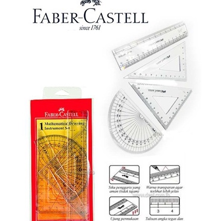 

NEW PROMO Mathematical Drawing Instrument Set Faber Castell